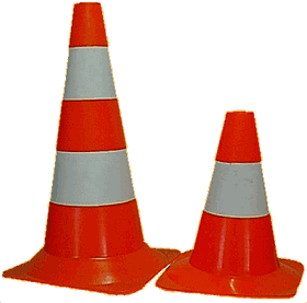 PVC stožec 30cm in 50cm (14121 bytes)