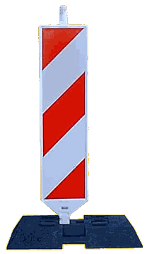 Dvostransko reflektivna pokončna zapora E.G. + podstavek 30 kg (8935 bytes)
