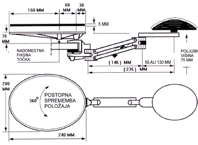 Ergorest - pomo pri natannih opravilih za mizo - skica (11620 bytes)